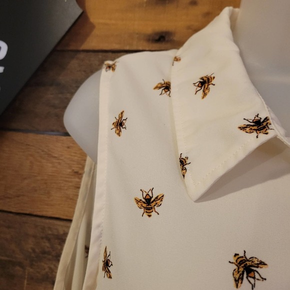 Label Rachel Rachel Roy women's bumble bee sleeveless tunic shirt size small - Picture 3 of 11